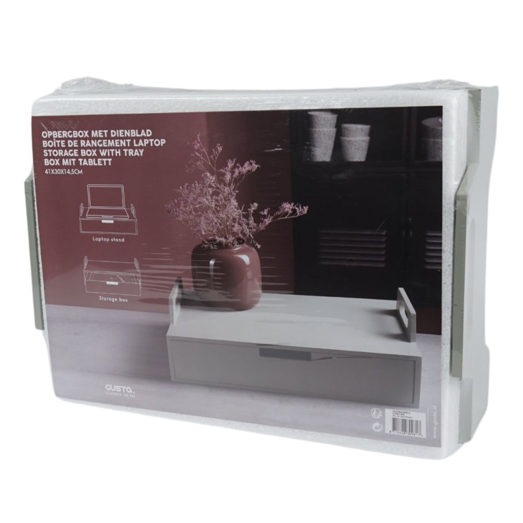 Gusta laptoptafel groengrijs 41 cm