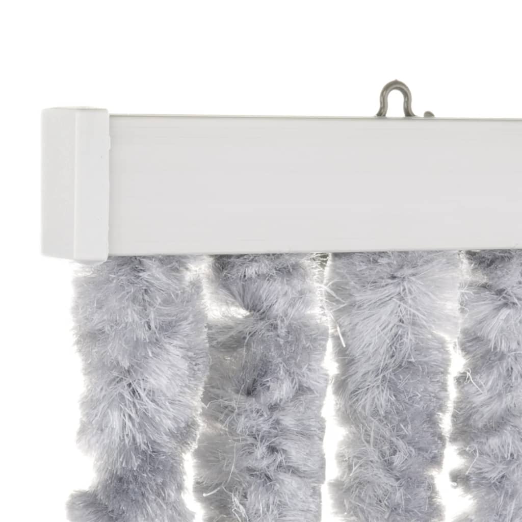 Reesender Reesrepellfe fléissend Curtain Chenan Stripe 185x56 cm Grey a blo