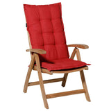 Madison chair cushion with high back panama 123x50 cm brick red