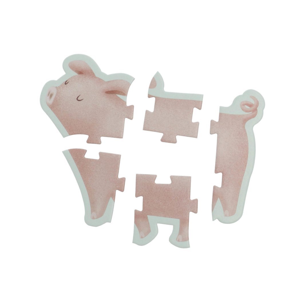 Kleng hollännesch Bauerenhaff 6in1 Puzzle 3-5 Stécker
