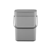 Eko puro ii 5l afvalemmer grijs