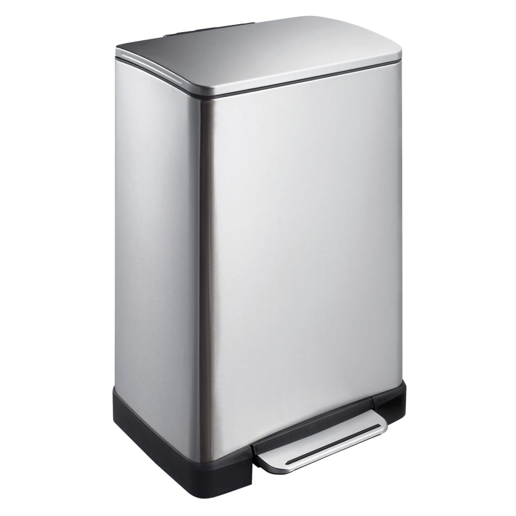 EKO EKO Pedal bin E-Cube 40 L Matzilverlorig