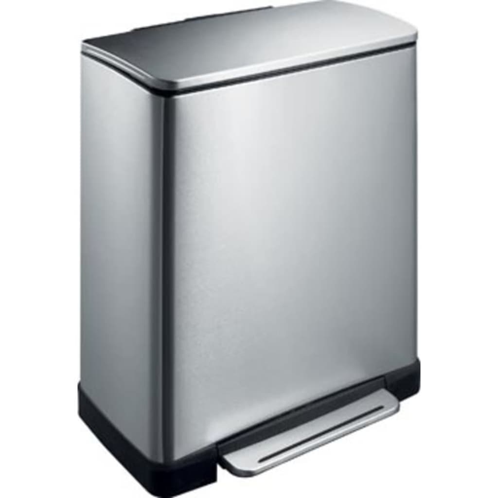 Eko Eko Garbagage Can z pedałem e-kube 28 l+18 l Matt srebrny kolor