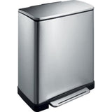 Eko Eko Garbagage Can z pedałem e-kube 28 l+18 l Matt srebrny kolor