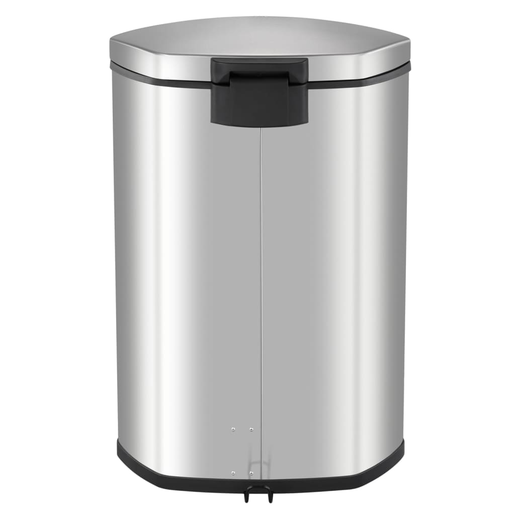 Eko Pedal Bin Shell 50 l Mat Sëlwer faarweg
