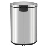 Eko Pedal Bin Shell 50 l Mat Sëlwer faarweg
