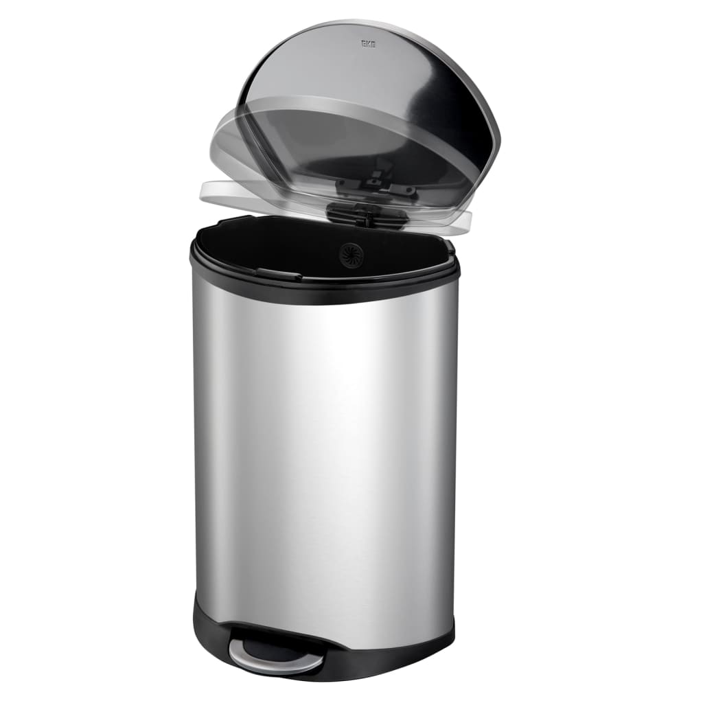 Eko Pedal Bin Shell 50 l Mat Sëlwer faarweg