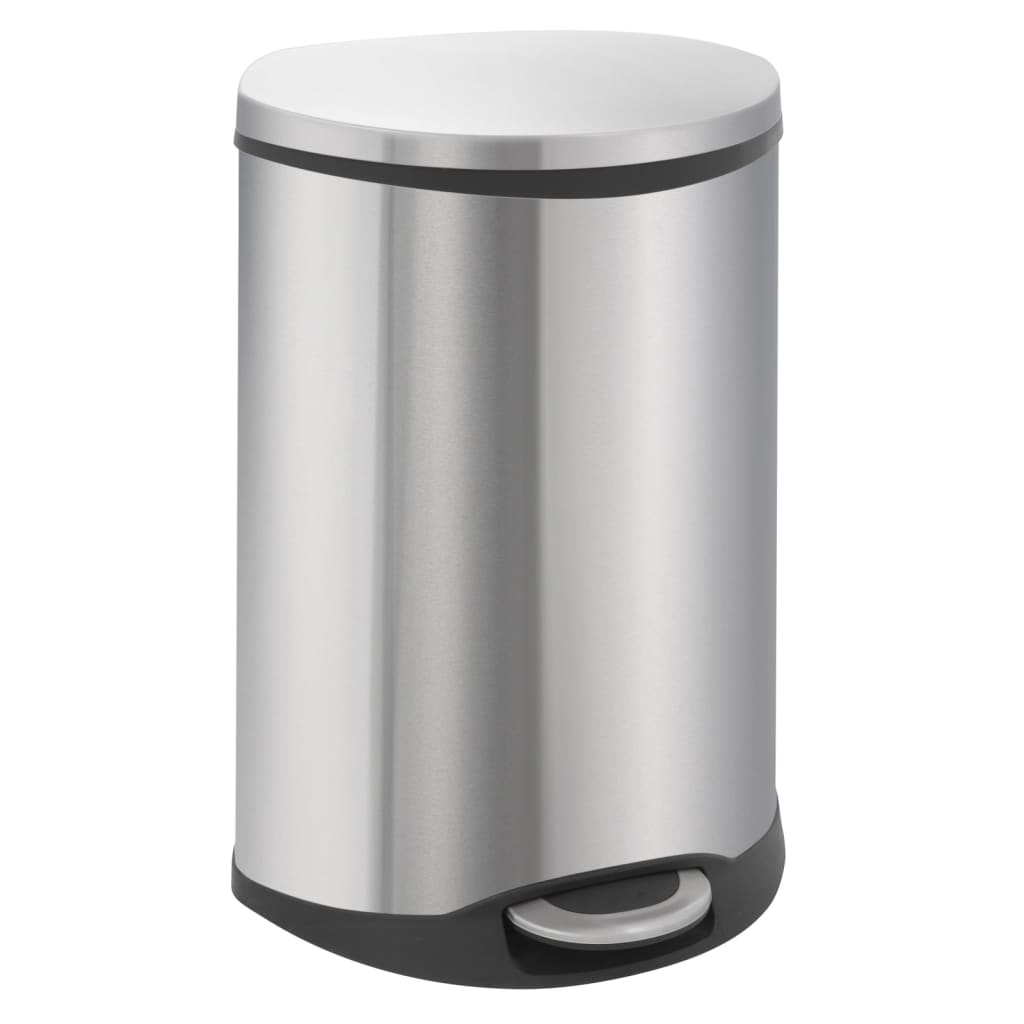 EKO Pedal bin Shell 2x22 L Mat silver colored