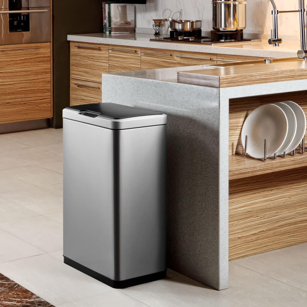 Eko Eko Müll mit Sensor 45 l Matt Silber -Colored