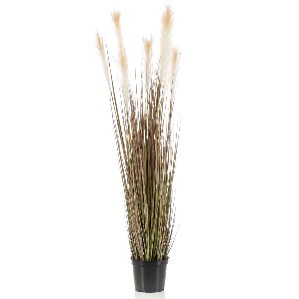 Smaragdna smaragdna umetniška rastlina v plastičnem loncu Pampas trava 120 cm