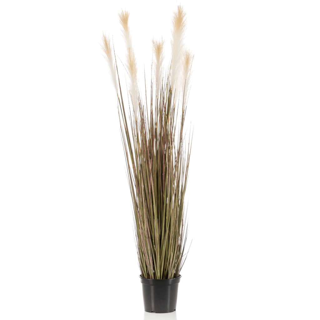 Smaragdna smaragdna umetniška rastlina v plastičnem loncu Pampas trava 120 cm