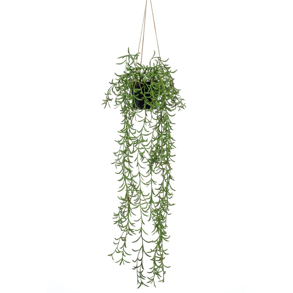 Smaragdna smaragdna umetniška rastlina, ki visi v loncu Senecio 70 cm