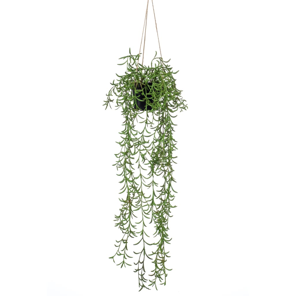 Smaragdna smaragdna umetniška rastlina, ki visi v loncu Senecio 70 cm