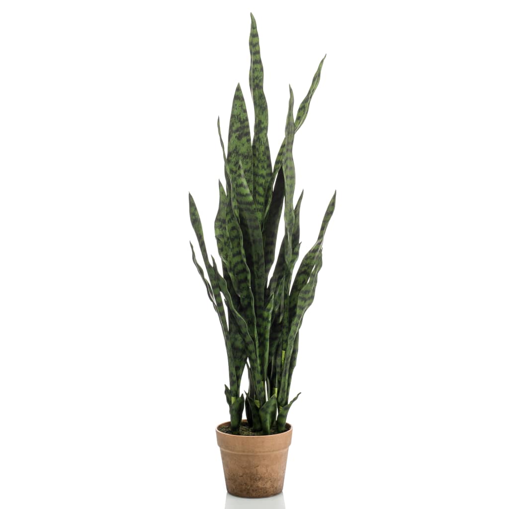 Smaragdna smaragdna umetniška rastlina v lonci sanseveria 84 cm