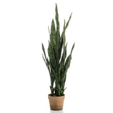Smaragdna smaragdna umetniška rastlina v lonci sanseveria 84 cm
