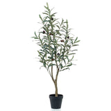 Emerald kunstplant in kunststof pot olijfboom 90 cm