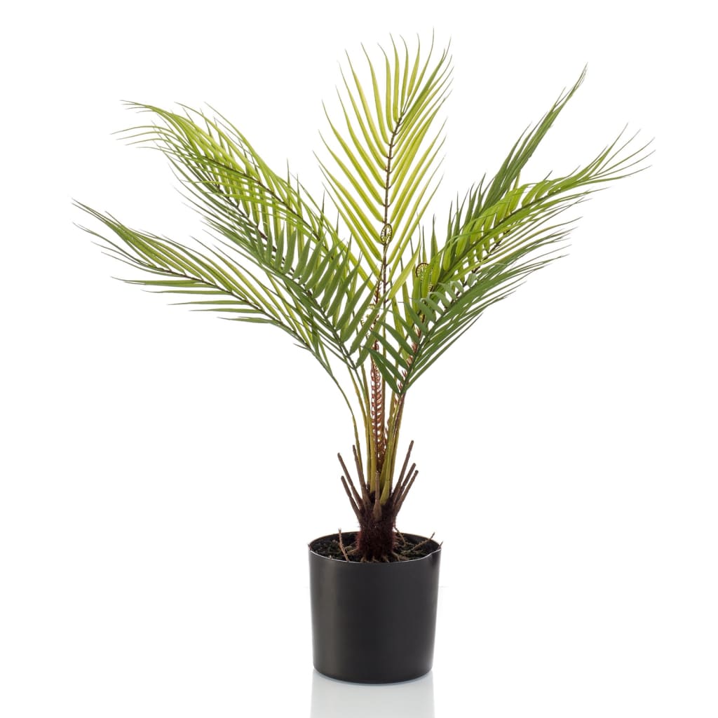 Smaragdna smaragdna umetniška rastlina v loncu Chamaedorea palma 50 cm
