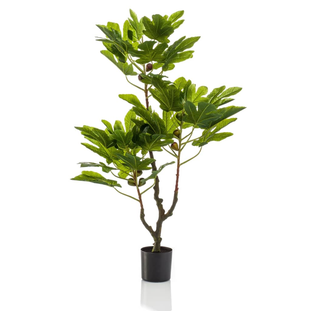 Emerald Emerald Art Plant in Pot Figen Tree With Fruit 95 cm