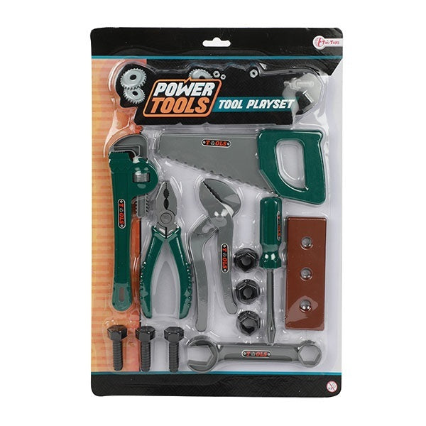 TOI-TOYS TOY TOOL SET, 13DLG.