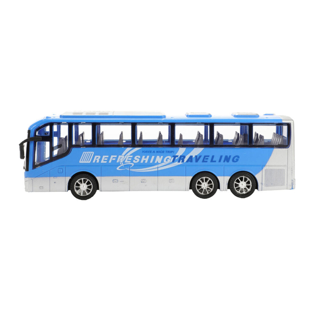 Toi-toys Autoen Camionen reesen Busblux Reibung, 32cm