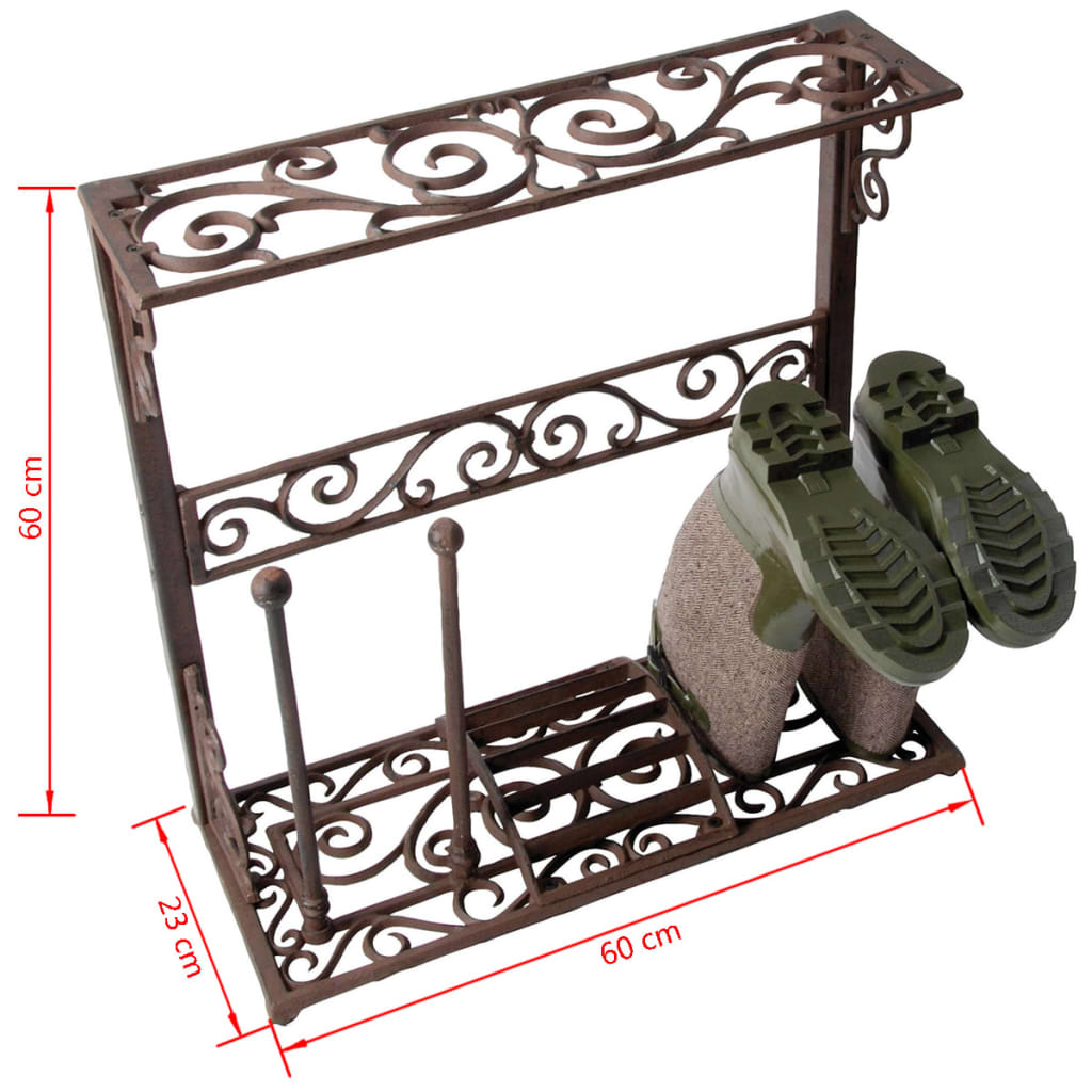 Esschert Design Esschert Design Boot Rack S Ghisa Lh58