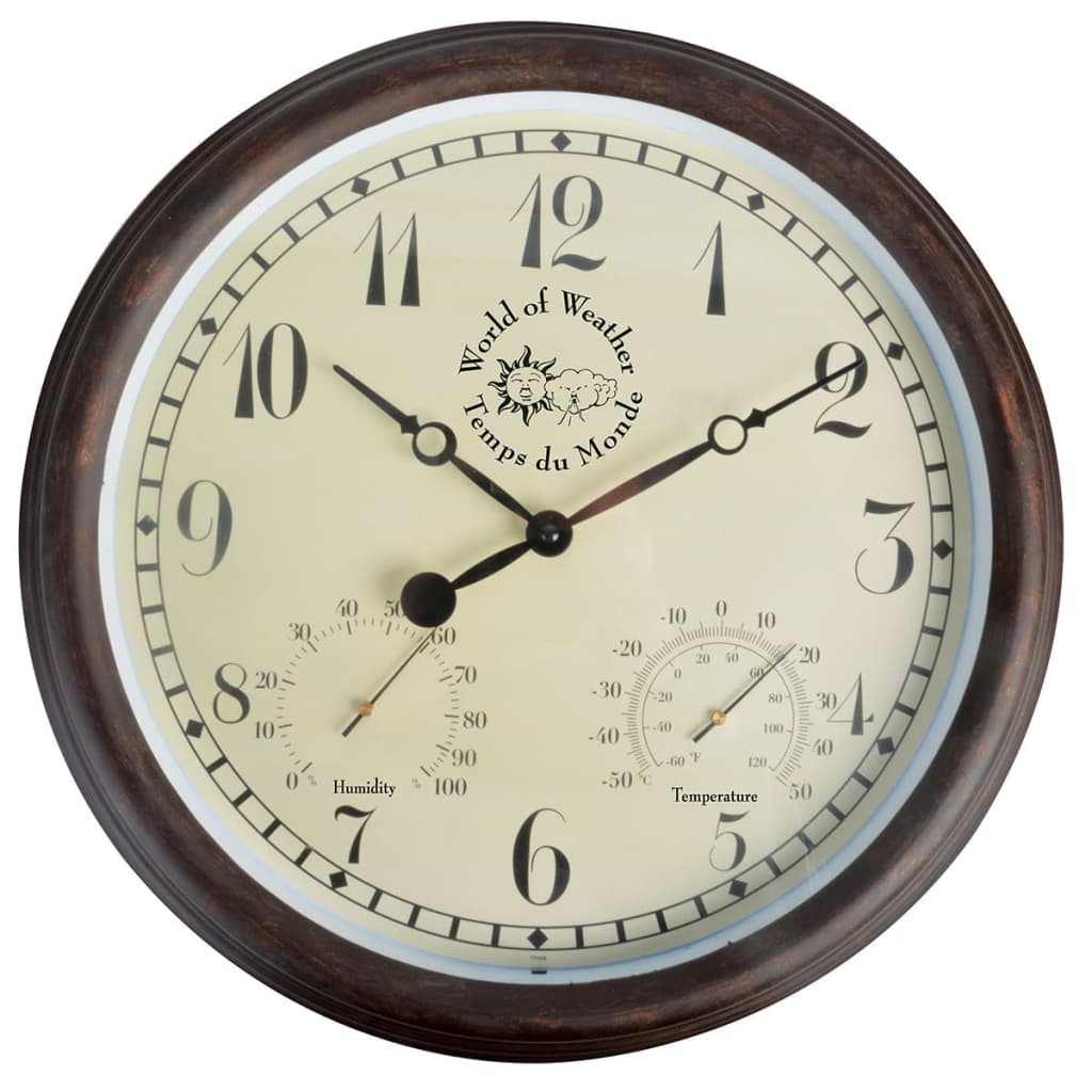 Esschert Design Esschert Design Station clock with Thermo-hygrometer 30.5 cm TF008