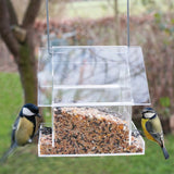 Esschert Design Esschert Design House d'alimentation double acrylique suspendu