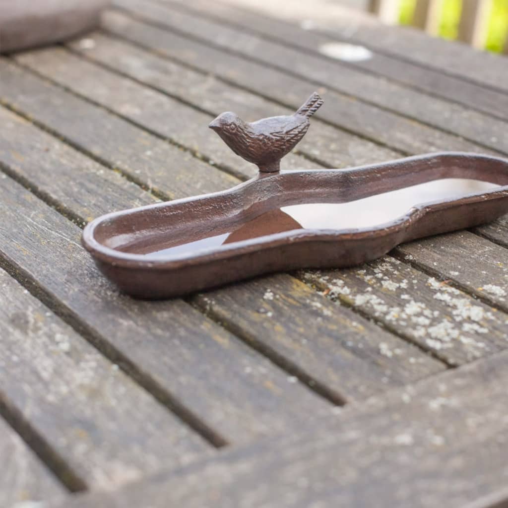 Esschert Design Esschert Design Bird Bath Cast Iron Brown BR25