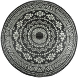 Esschert Design Esschert Design utomhusmatta 180 cm svartvitt OC18