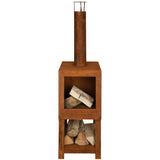 Esschert Design Esschert Design Garden Fiche avec rangement en bois Rust-Colored FF298
