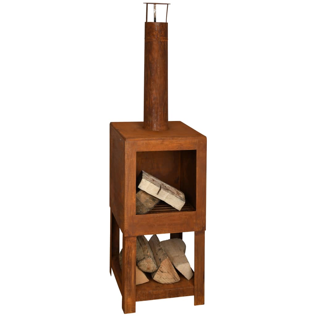 Esschert Design Esschert Design Garden Fiche avec rangement en bois Rust-Colored FF298