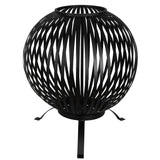 ESSCHERT DESIGN ESSCHERT DESIGN FIRE KORF BALL FORMED CAROL STEEL Black FF400