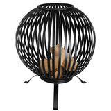 ESSCHERT DESIGN ESSCHERT DESIGN FIRE KORF BALL FORMED CAROL STEEL Black FF400