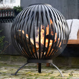ESSCHERT DESIGN ESSCHERT DESIGN FIRE KORF BALL FORMED CAROL STEEL Black FF400