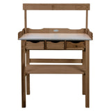 Esschert Design Esschert Design Botto Table With Drawer och Rack Brown