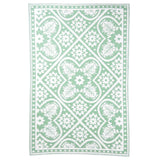 Esschert Design Esschert Design dywan zewnętrzny 182x122 cm zielony i biały