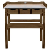 Esschert Design Esschert Design Bottie Table With Drawers Brown