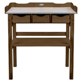 Esschert Design Esschert Design Bottie Table With Drawers Brown