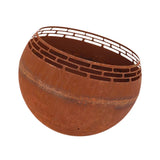 Esschert Design Esschert Design camino sferico -strisce a forma di ruggine.