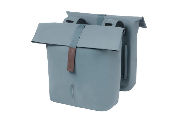 Basil Tas City Double Vegan Leather | Graphite Blue