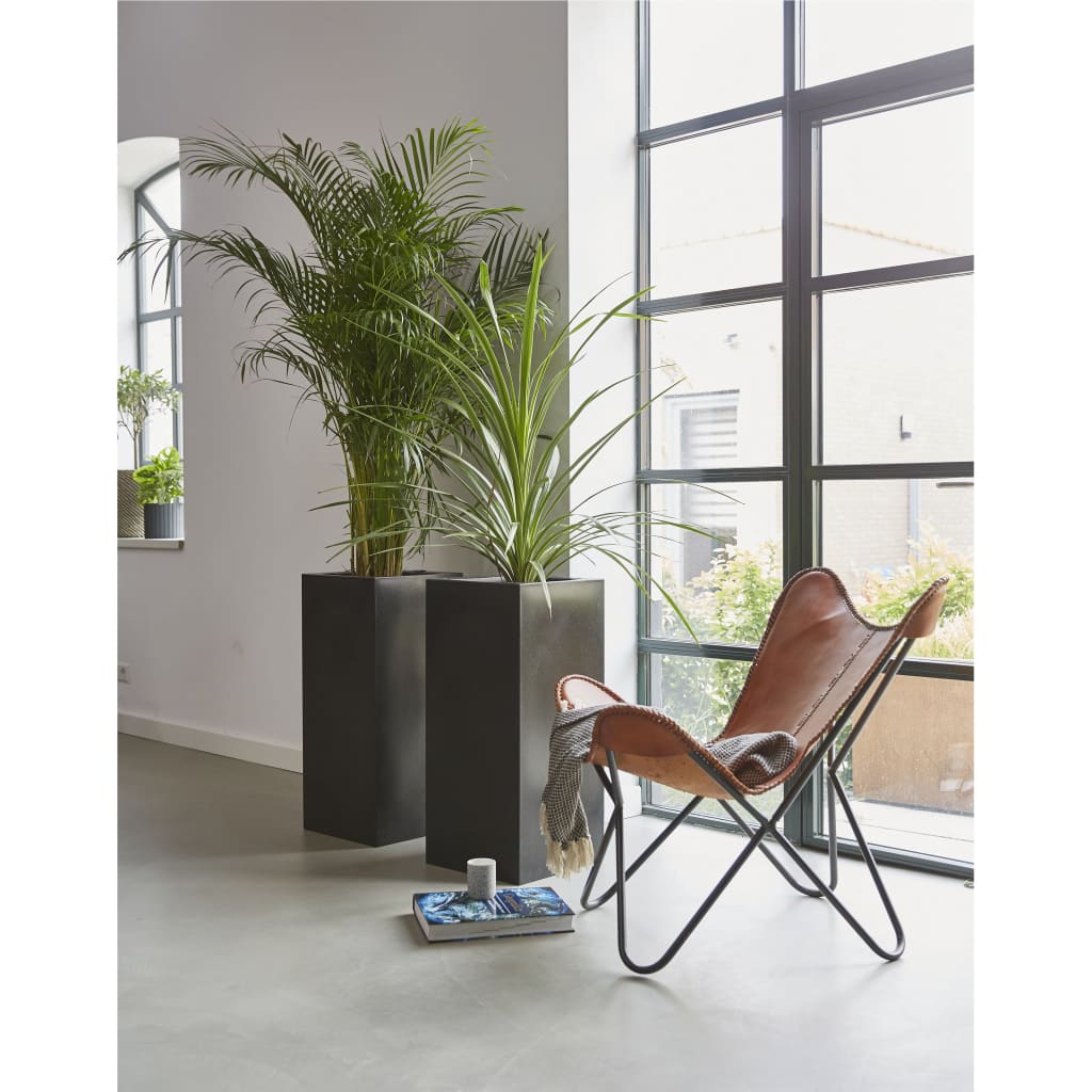 Capi Capi Planter Urban Smooth Rectangular 36x79 cm Black
