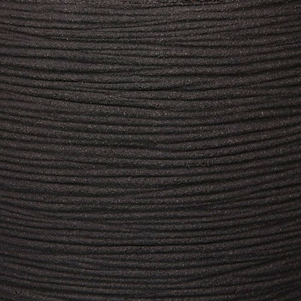 Capi Plaseter Nature Rib Square 40x40 cm Black Kblr903