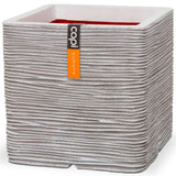 Capi Planter Nature Rib Square 40x40 cm slonovina -kofi903