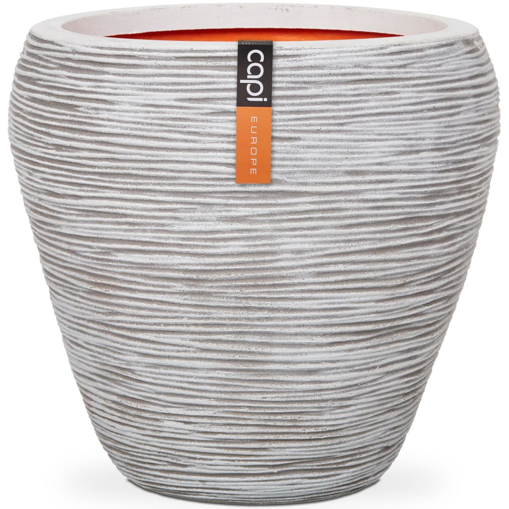 Capi Flowerpot Nature Rib Haken 42x38 cm Elfenbein -gelöschtes Kofi362