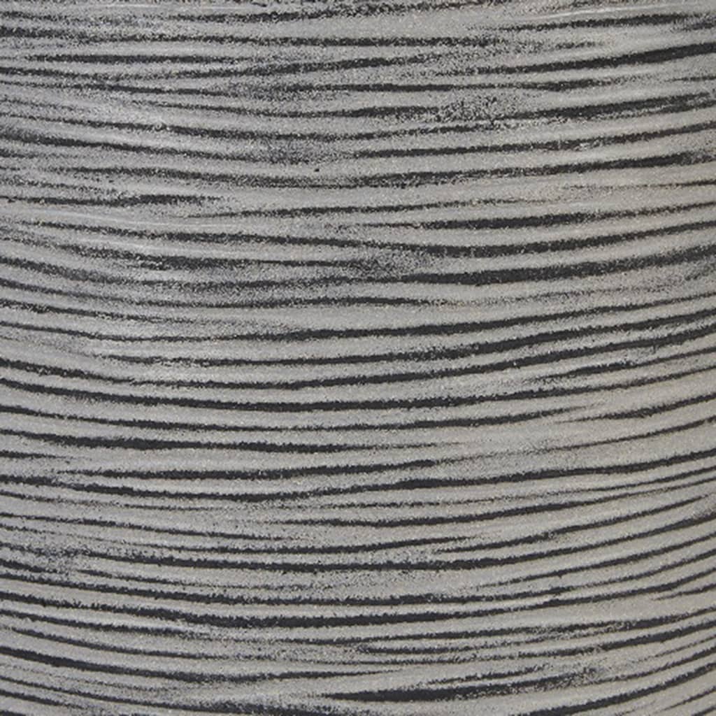 Capi Blummenpot Naturval Rib elegant niddereg 36x47 cm Anthracit Kofz782