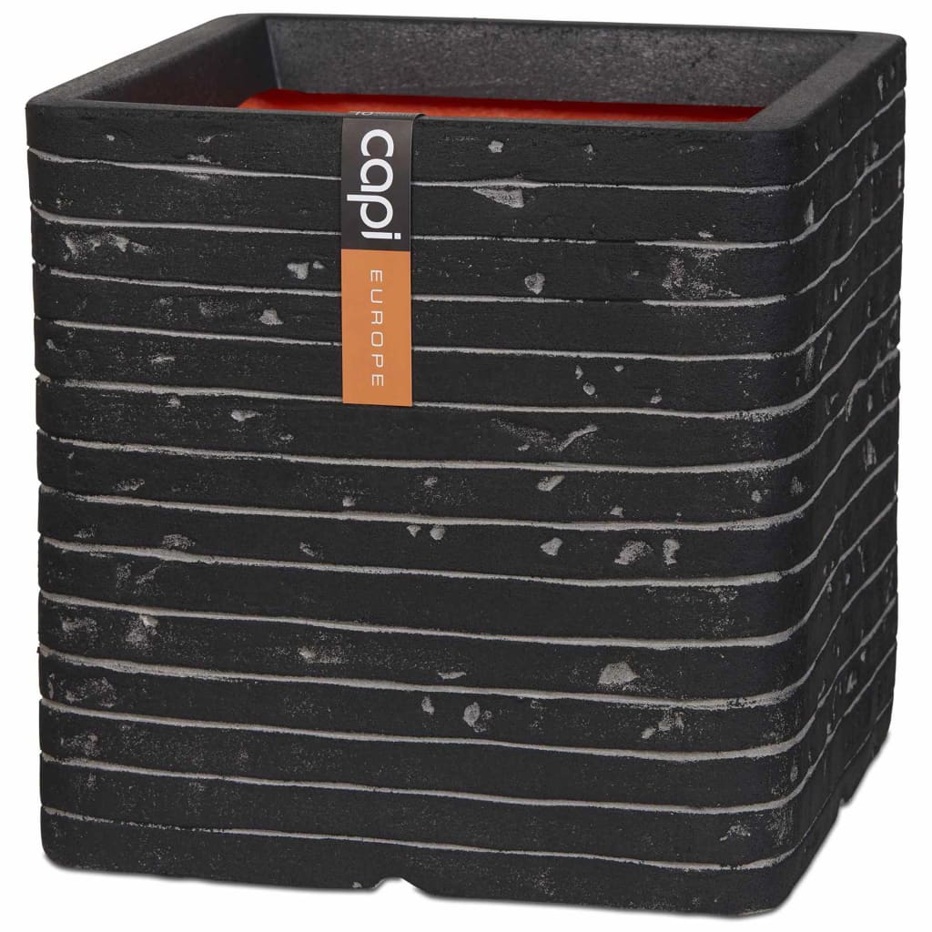 Capi Capi Planter Nature Row Square 30x30 cm Anthracite KRWZ902