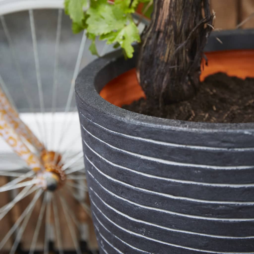 Capi Capi Flowerpot Nature Row Elegant Low 36x47 cm Anthracite WFDZ782