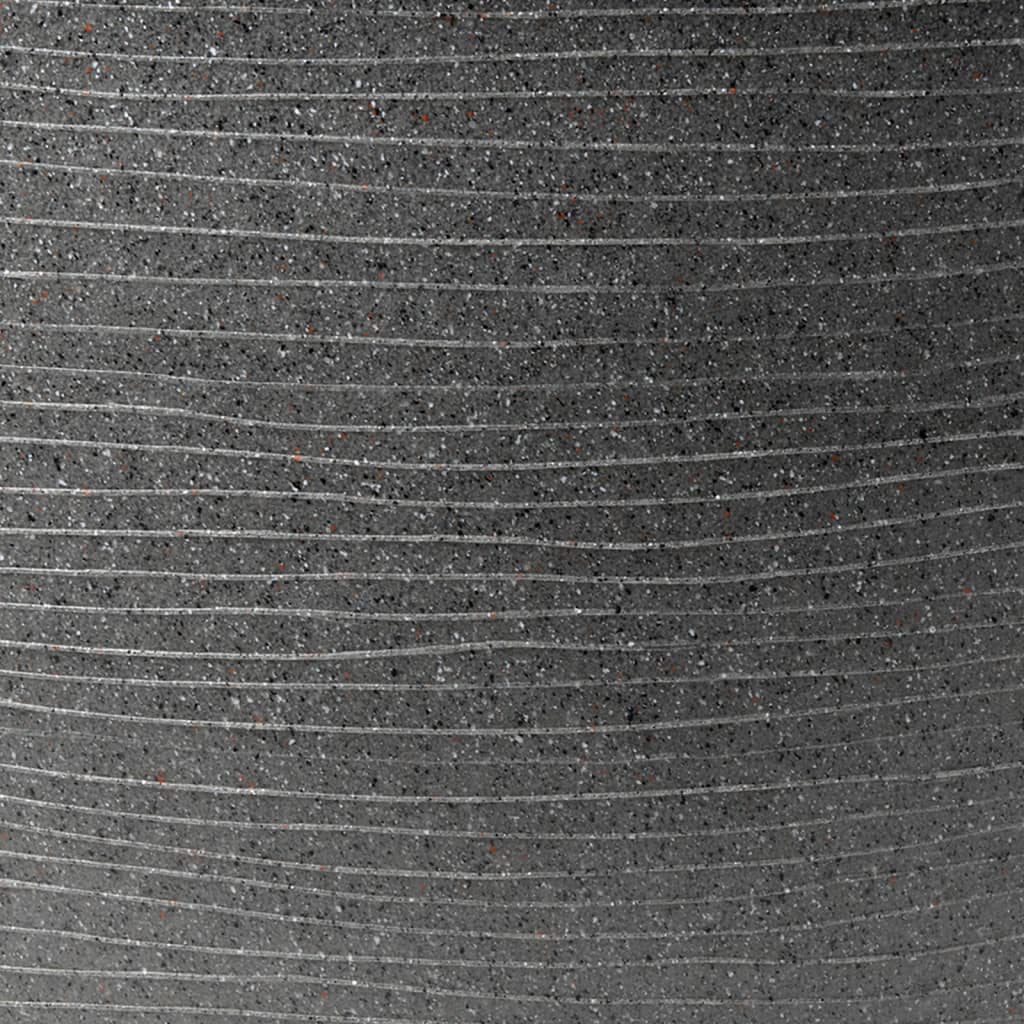 Capi Capi Flowerpot Arc Granite Tapered Layer 60x48 cm Antracite -colored