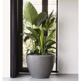 Capi Capi Flowerpot Arc Granite Tapered Layer 60x48 cm Antracite -colored