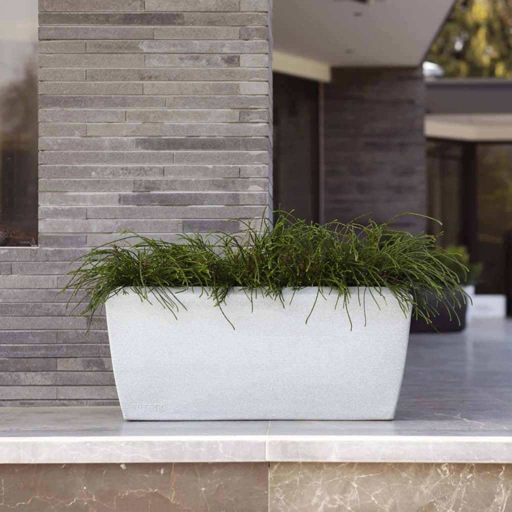 Capi Capi Planter Arc Granite Rectangular 60x35x40 cm slonovina -